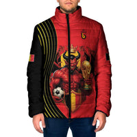 Custom World Football 2026 Belgium Padded Jacket Red Devils Go Champions - Wonder Print Shop