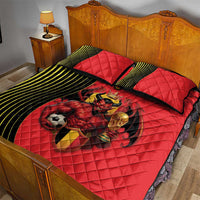 World Football 2026 Belgium Quilt Bed Set Red Devils Go Champions - Wonder Print Shop