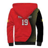 Custom World Football 2026 Belgium Sherpa Hoodie Red Devils Go Champions - Wonder Print Shop