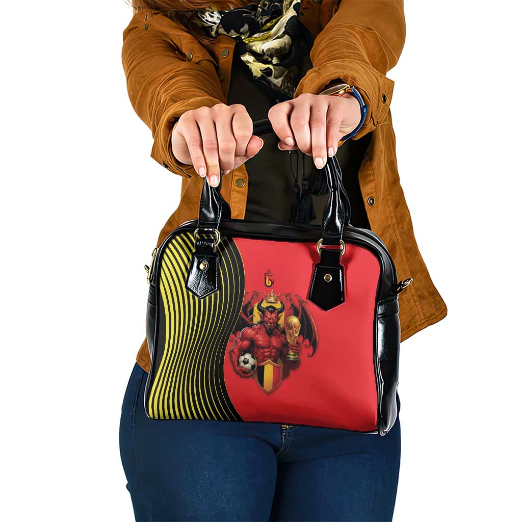 World Football 2026 Belgium Shoulder Handbag Red Devils Go Champions - Wonder Print Shop