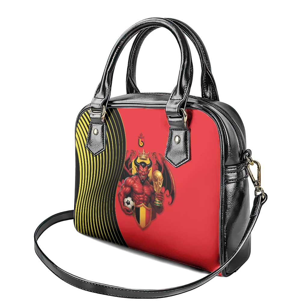 World Football 2026 Belgium Shoulder Handbag Red Devils Go Champions - Wonder Print Shop