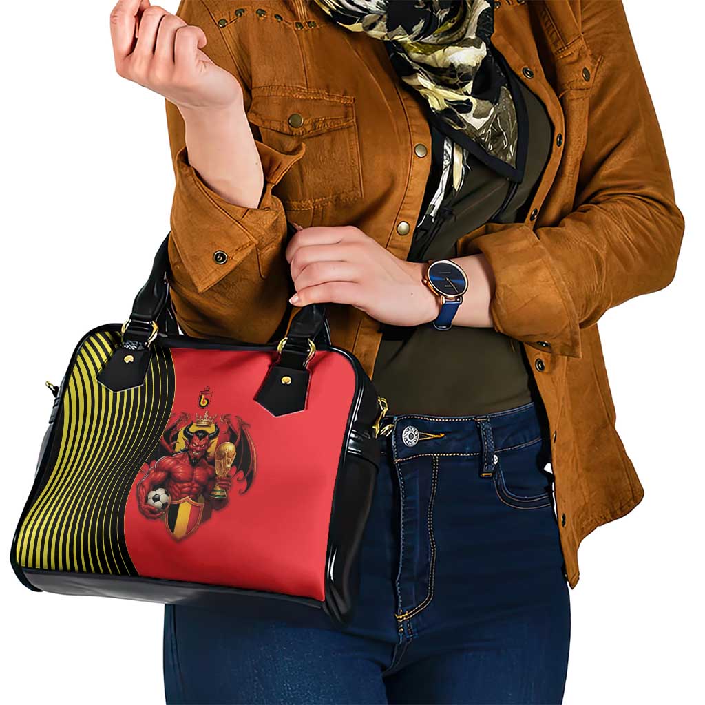 World Football 2026 Belgium Shoulder Handbag Red Devils Go Champions - Wonder Print Shop