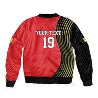 Custom World Football 2026 Belgium Sleeve Zip Bomber Jacket Red Devils Go Champions - Wonder Print Shop