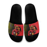 World Football 2026 Belgium Slide Sandals Red Devils Go Champions - Wonder Print Shop