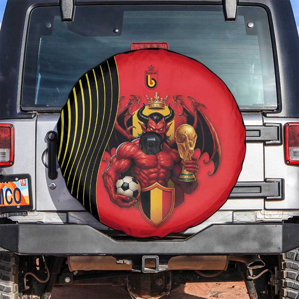 World Football 2026 Belgium Spare Tire Cover Red Devils Go Champions - Wonder Print Shop