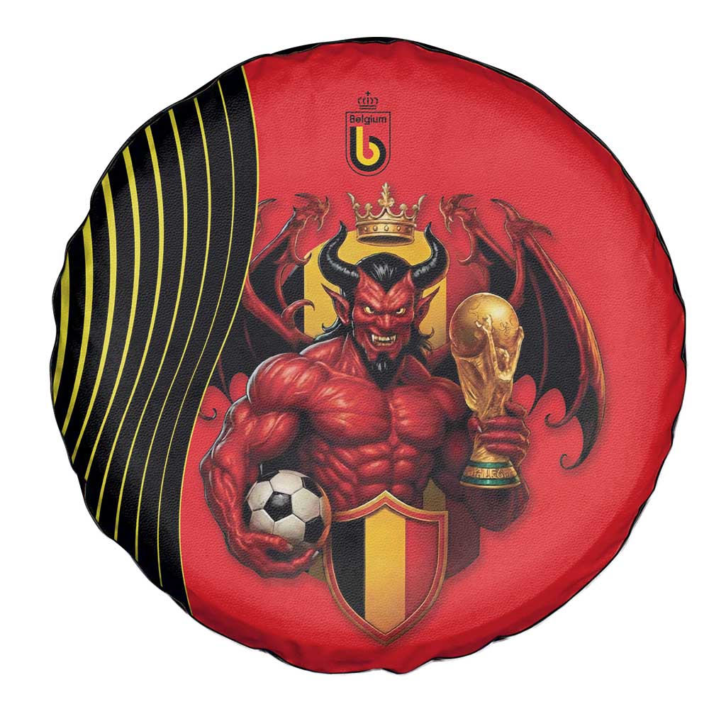 World Football 2026 Belgium Spare Tire Cover Red Devils Go Champions - Wonder Print Shop