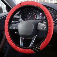 World Football 2026 Belgium Steering Wheel Cover Red Devils Go Champions - Wonder Print Shop