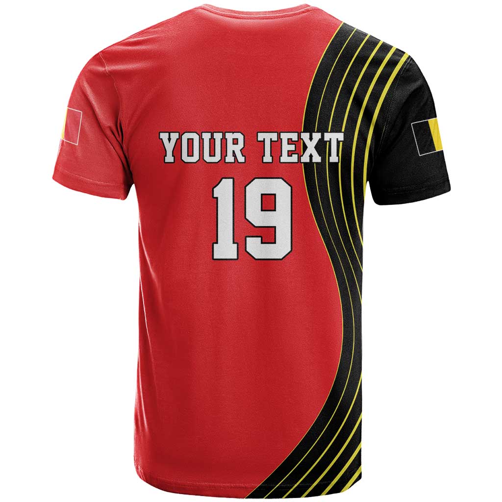 Custom World Football 2026 Belgium T Shirt Red Devils Go Champions - Wonder Print Shop