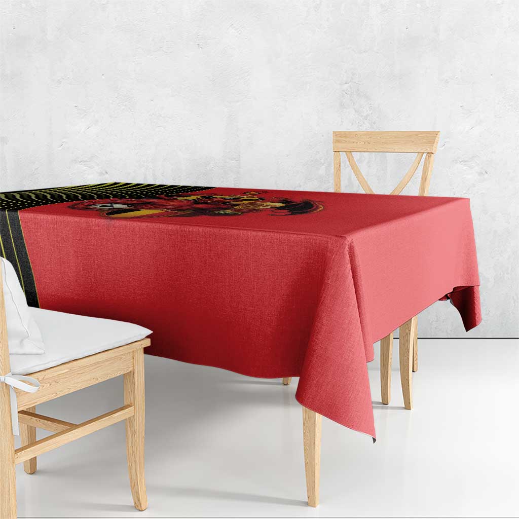 World Football 2026 Belgium Tablecloth Red Devils Go Champions - Wonder Print Shop