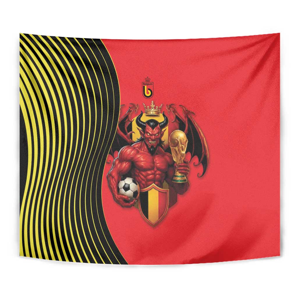 World Football 2026 Belgium Tapestry Red Devils Go Champions - Wonder Print Shop