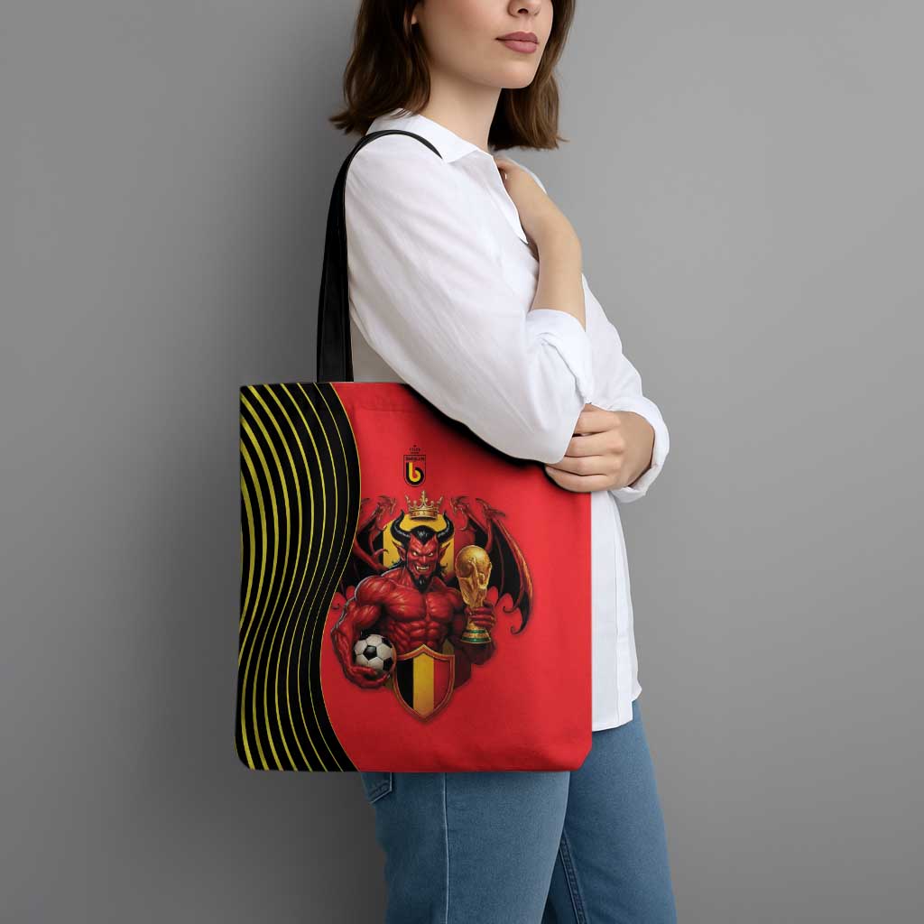 World Football 2026 Belgium Tote Bag Red Devils Go Champions - Wonder Print Shop