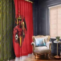 World Football 2026 Belgium Window Curtain Red Devils Go Champions - Wonder Print Shop