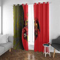 World Football 2026 Belgium Window Curtain Red Devils Go Champions - Wonder Print Shop