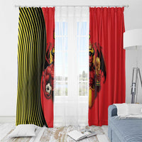 World Football 2026 Belgium Window Curtain Red Devils Go Champions - Wonder Print Shop