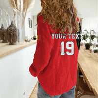 Custom World Football 2026 Belgium Women Casual Shirt Red Devils Go Champions - Wonder Print Shop
