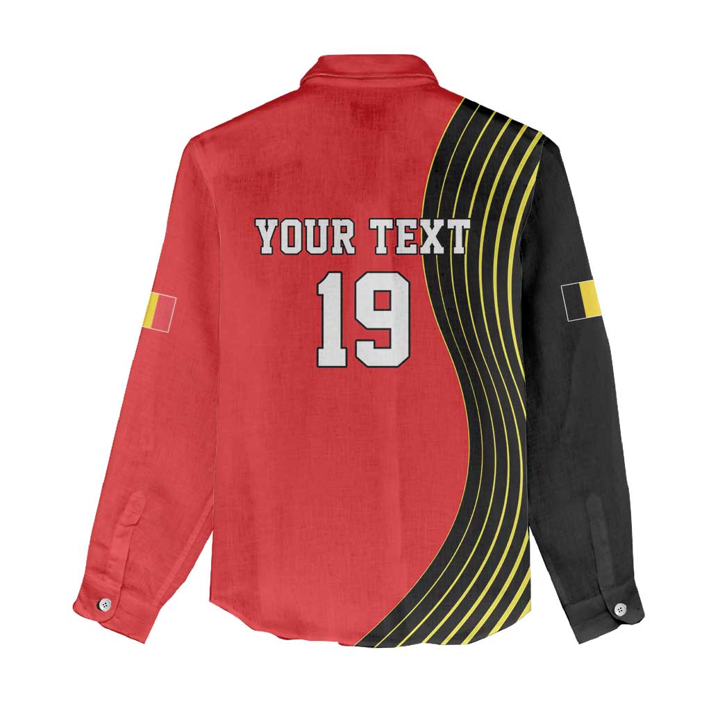 Custom World Football 2026 Belgium Women Casual Shirt Red Devils Go Champions - Wonder Print Shop