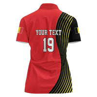 Custom World Football 2026 Belgium Women Polo Shirt Red Devils Go Champions - Wonder Print Shop