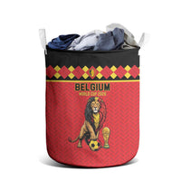 World Football 2026 Belgium Laundry Basket Belgian Lion Go Champions - Wonder Print Shop