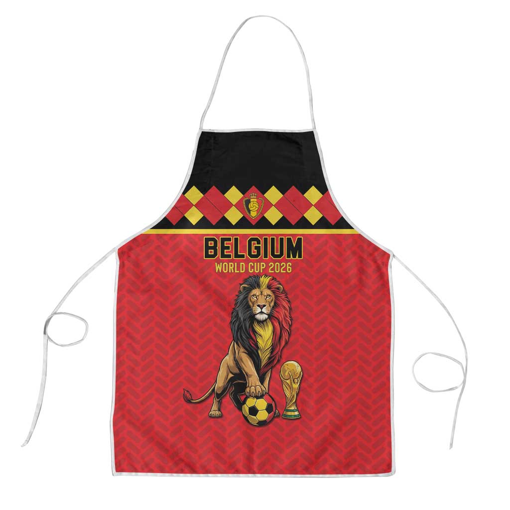 World Football 2026 Belgium Apron Belgian Lion Go Champions - Wonder Print Shop