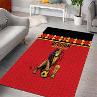 World Football 2026 Belgium Area Rug Belgian Lion Go Champions - Wonder Print Shop