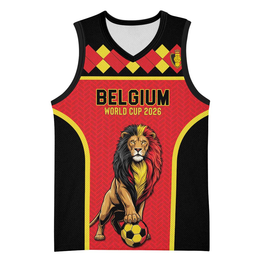 Custom World Football 2026 Belgium Basketball Jersey Belgian Lion Go Champions - Wonder Print Shop