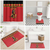 World Football 2026 Belgium Bathroom Set Belgian Lion Go Champions - Wonder Print Shop