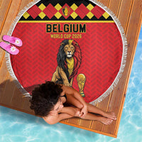 World Football 2026 Belgium Beach Blanket Belgian Lion Go Champions - Wonder Print Shop