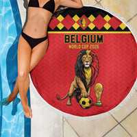 World Football 2026 Belgium Beach Blanket Belgian Lion Go Champions - Wonder Print Shop