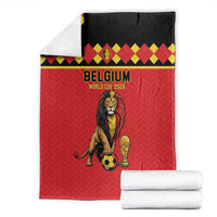 World Football 2026 Belgium Blanket Belgian Lion Go Champions - Wonder Print Shop