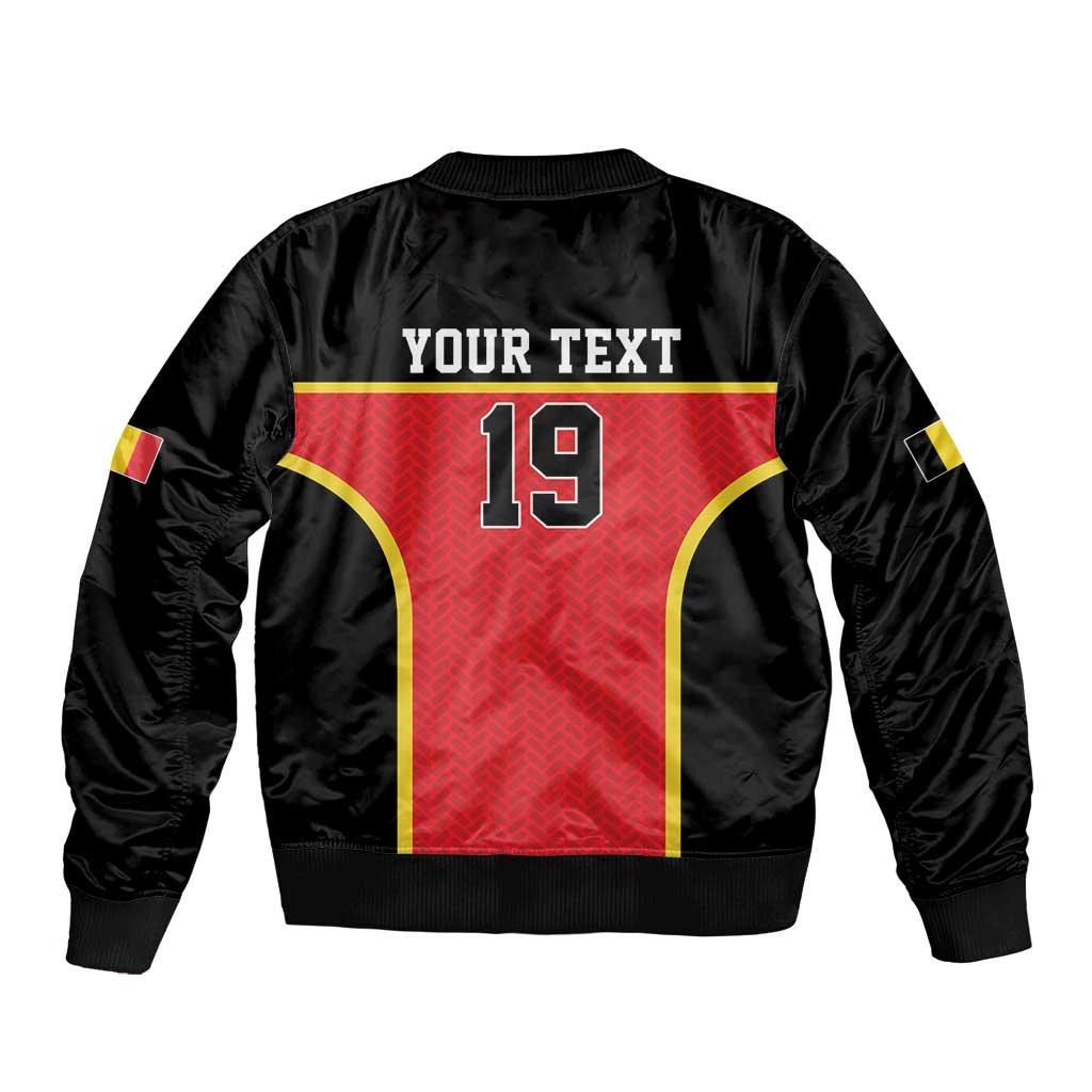 Custom World Football 2026 Belgium Bomber Jacket Belgian Lion Go Champions - Wonder Print Shop