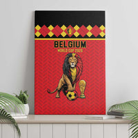 World Football 2026 Belgium Canvas Wall Art Belgian Lion Go Champions - Wonder Print Shop