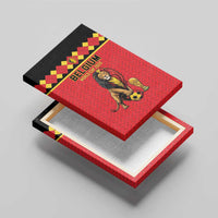 World Football 2026 Belgium Canvas Wall Art Belgian Lion Go Champions - Wonder Print Shop