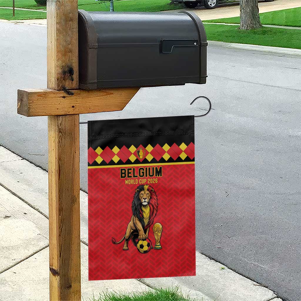 World Football 2026 Belgium Garden Flag Belgian Lion Go Champions - Wonder Print Shop
