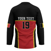 Custom World Football 2026 Belgium Hockey Jersey Belgian Lion Go Champions - Wonder Print Shop