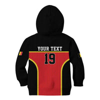 Custom World Football 2026 Belgium Kid Hoodie Belgian Lion Go Champions - Wonder Print Shop