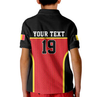 Custom World Football 2026 Belgium Kid Polo Shirt Belgian Lion Go Champions - Wonder Print Shop