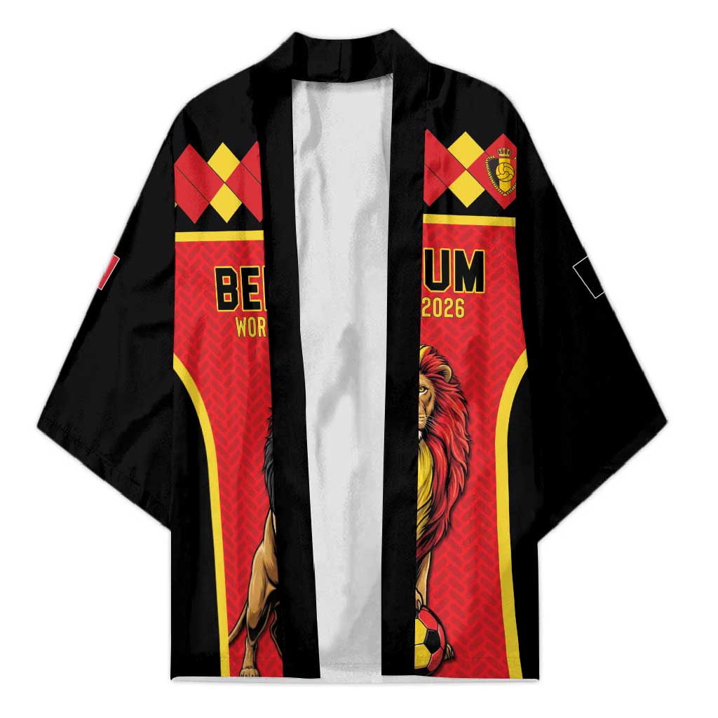 Custom World Football 2026 Belgium Kimono Belgian Lion Go Champions - Wonder Print Shop