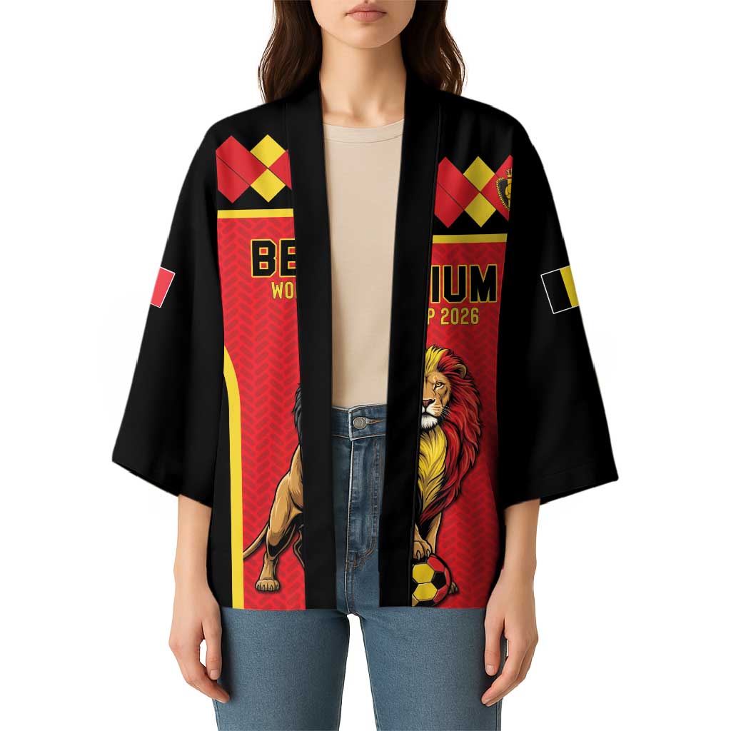 Custom World Football 2026 Belgium Kimono Belgian Lion Go Champions - Wonder Print Shop