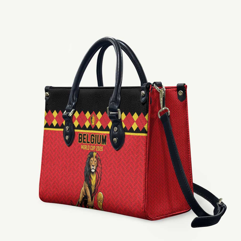 World Football 2026 Belgium Leather Bag Belgian Lion Go Champions - Wonder Print Shop