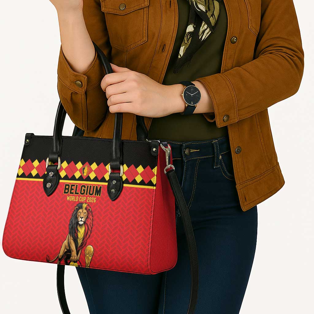 World Football 2026 Belgium Leather Bag Belgian Lion Go Champions - Wonder Print Shop
