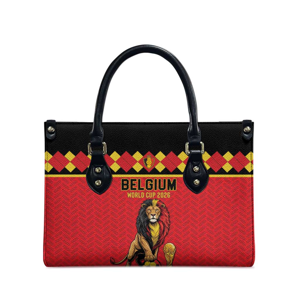 World Football 2026 Belgium Leather Bag Belgian Lion Go Champions - Wonder Print Shop
