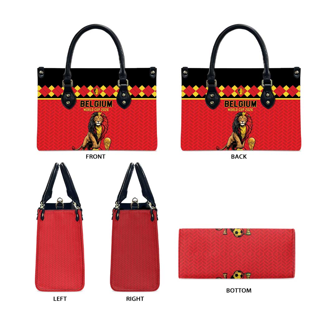 World Football 2026 Belgium Leather Bag Belgian Lion Go Champions - Wonder Print Shop