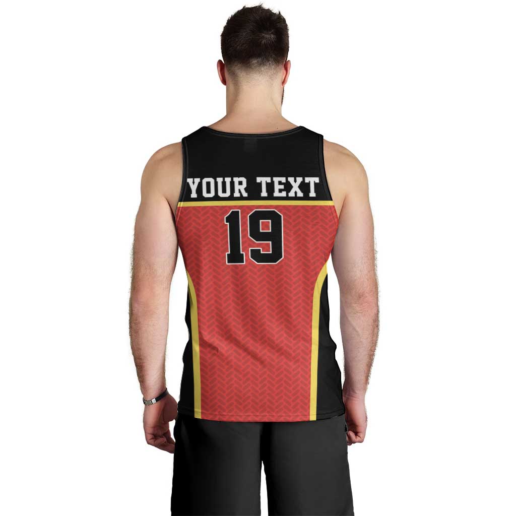 Custom World Football 2026 Belgium Men Tank Top Belgian Lion Go Champions - Wonder Print Shop