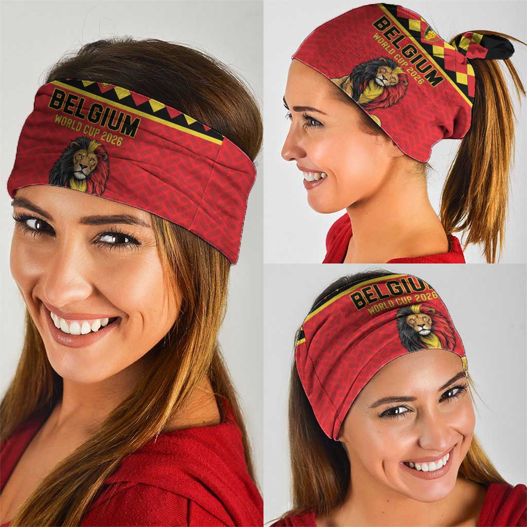 World Football 2026 Belgium Neck Gaiter Belgian Lion Go Champions - Wonder Print Shop