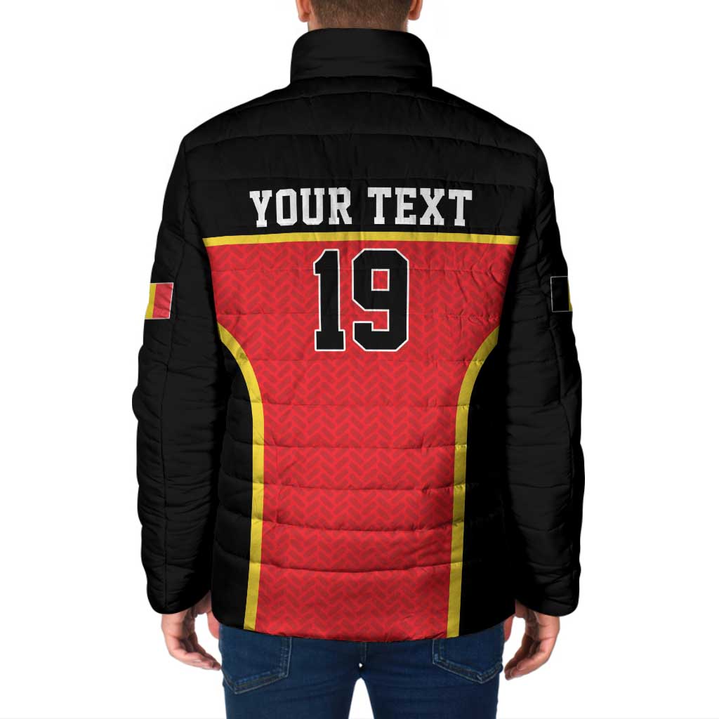 Custom World Football 2026 Belgium Padded Jacket Belgian Lion Go Champions - Wonder Print Shop