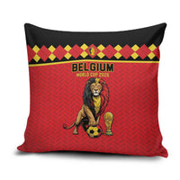 World Football 2026 Belgium Pillow Cover Belgian Lion Go Champions - Wonder Print Shop