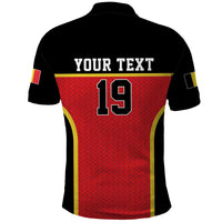 Custom World Football 2026 Belgium Polo Shirt Belgian Lion Go Champions - Wonder Print Shop