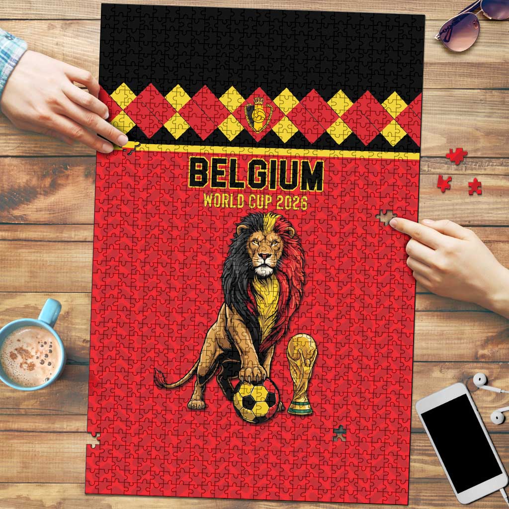 World Football 2026 Belgium Puzzle Belgian Lion Go Champions - Wonder Print Shop