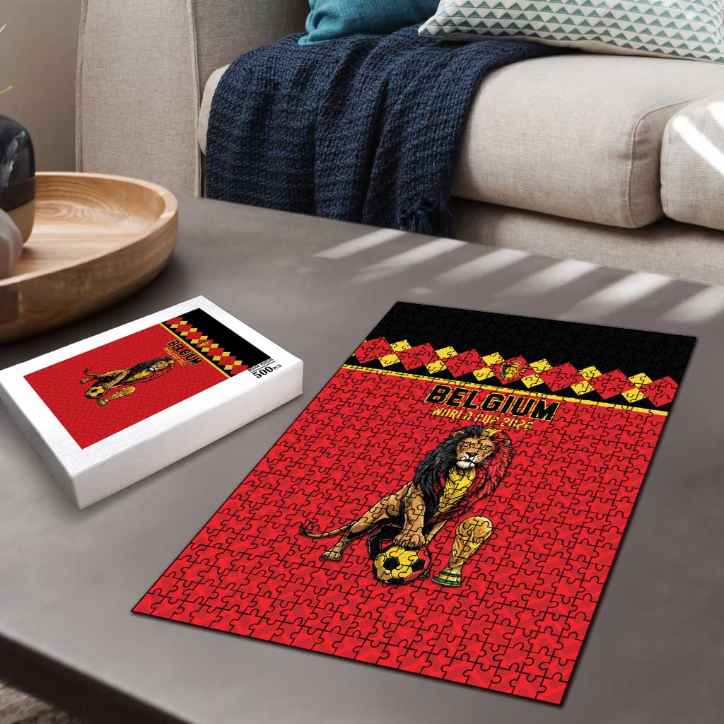 World Football 2026 Belgium Puzzle Belgian Lion Go Champions - Wonder Print Shop