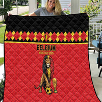 World Football 2026 Belgium Quilt Belgian Lion Go Champions - Wonder Print Shop